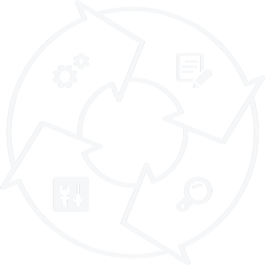 Infografía circular del proceso
